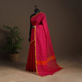 Pink - kandangi chettinad cotton saree with border 62