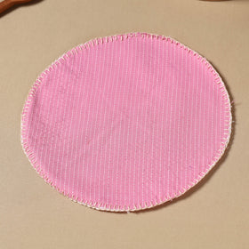  Pink Kantha Stitch Cotton Hand Embroidery Roti Napkin 07