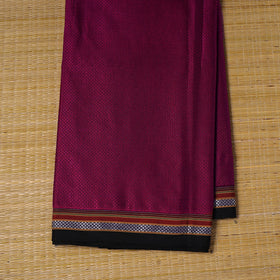 Pink - karnataka weave cotton khun fabric 02 - handcrafted