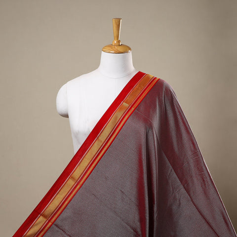 Pink - karnataka weave cotton khun fabric 08 - handcrafted