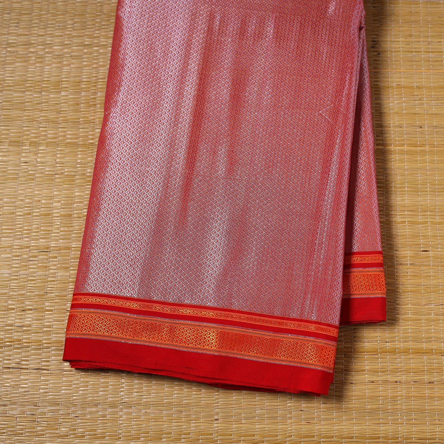Karnataka weave cotton khun fabric 13 - handcrafted