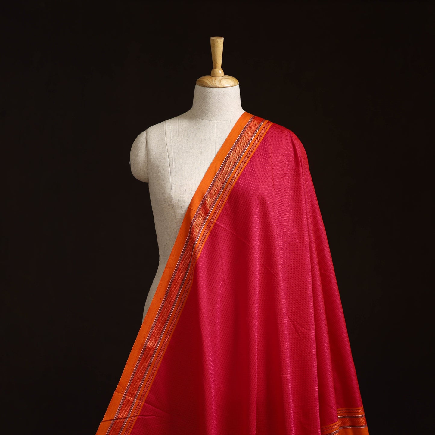 Karnataka weave cotton khun fabric 34 - handcrafted