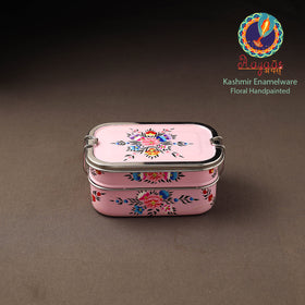 Kashmir enamelware floral handpainted stainless steel 2
