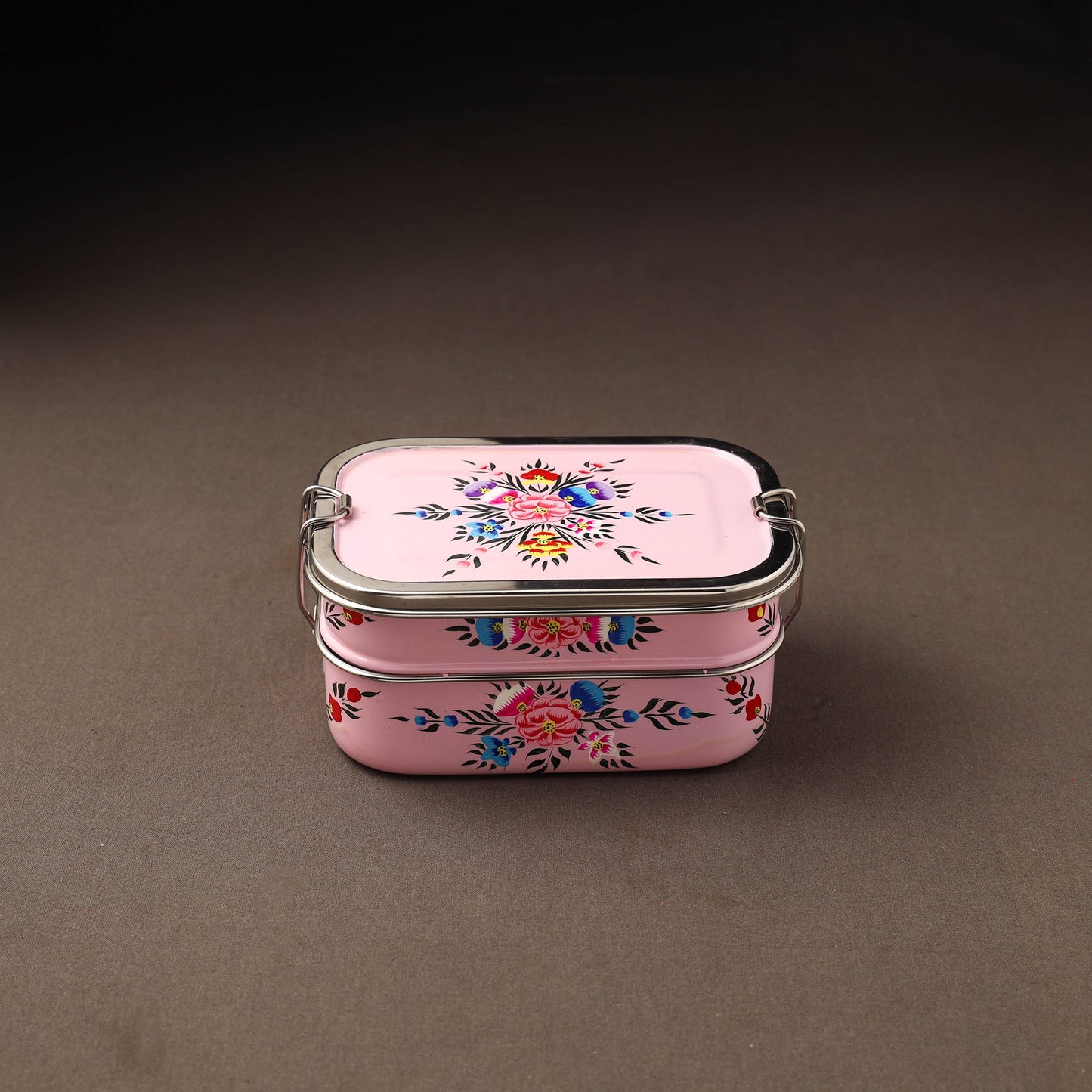 Kashmir enamelware floral handpainted stainless steel 2