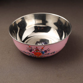 Kashmir enamelware floral handpainted stainless steel