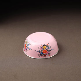 Kashmir enamelware floral handpainted stainless steel