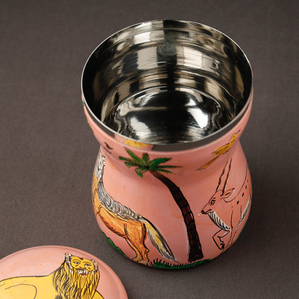  Kavad Handpainted Stainless Steel Multi Utility Canister 