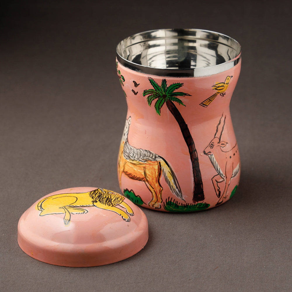  Kavad Handpainted Stainless Steel Multi Utility Canister 