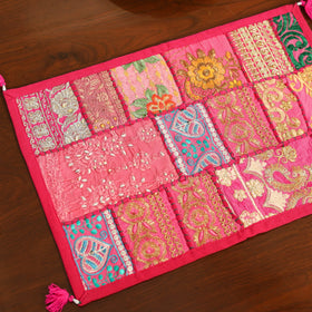 Pink - khambadiya patchwork cotton table mats (set of 6) 09