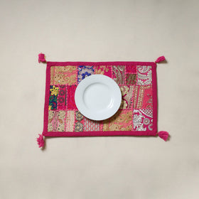 Khambadiya patchwork table mat (12 x 18 in) 16 - handcrafted