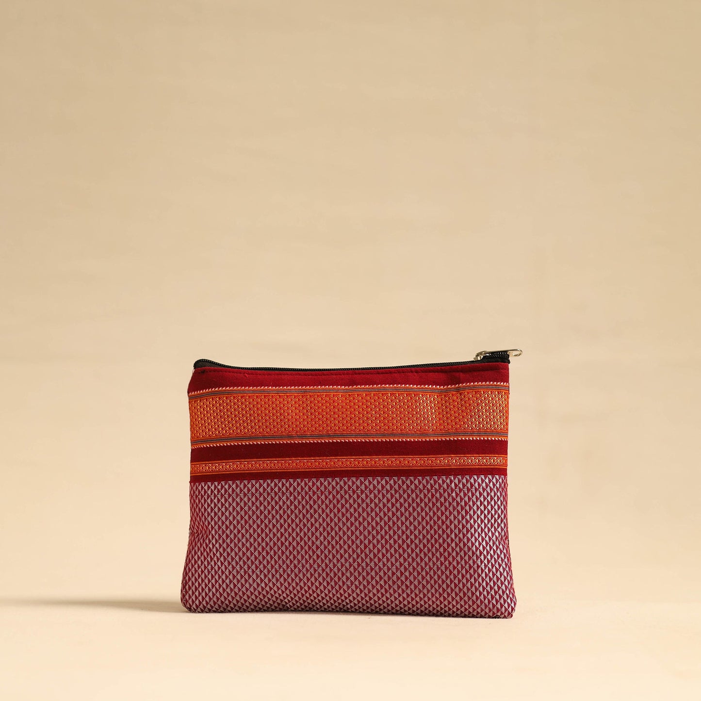  Pink Khun Fabric Quilted Cotton Utility Pouch