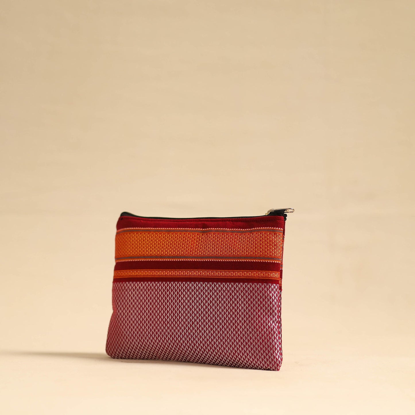  Pink Khun Fabric Quilted Cotton Utility Pouch