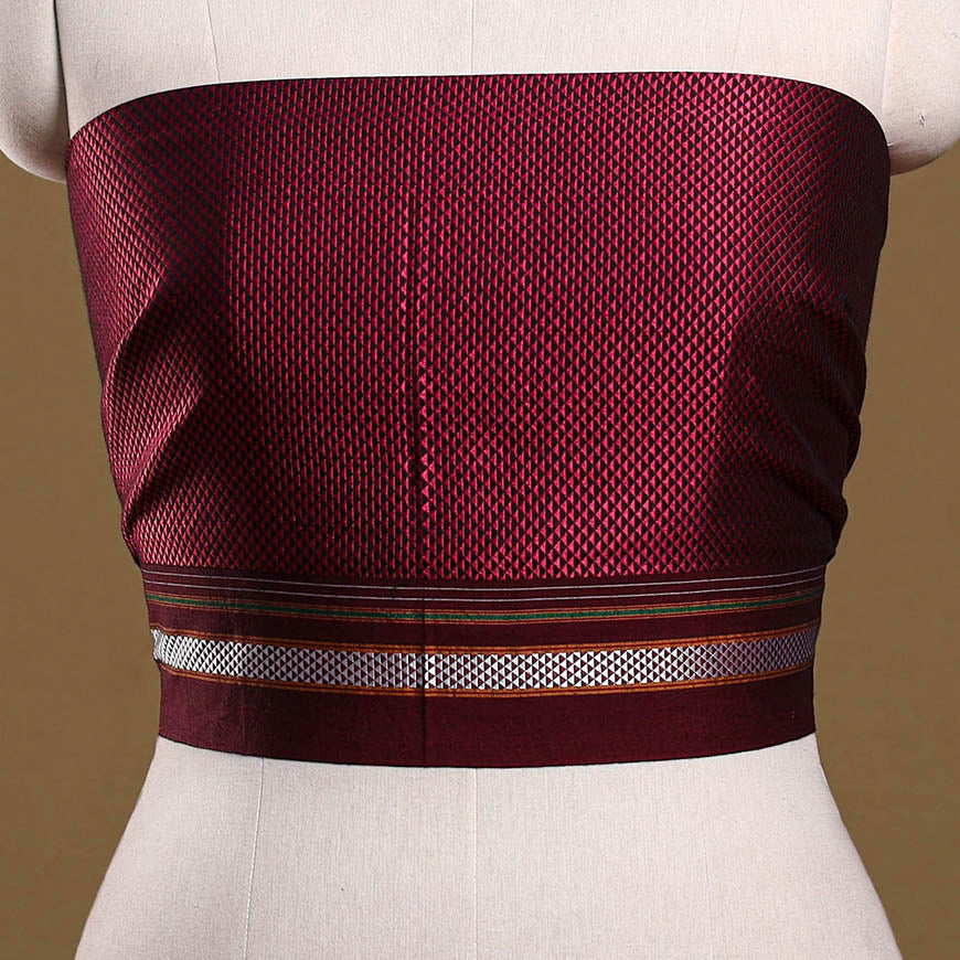 Khun weave cotton blouse piece 15 - handcrafted