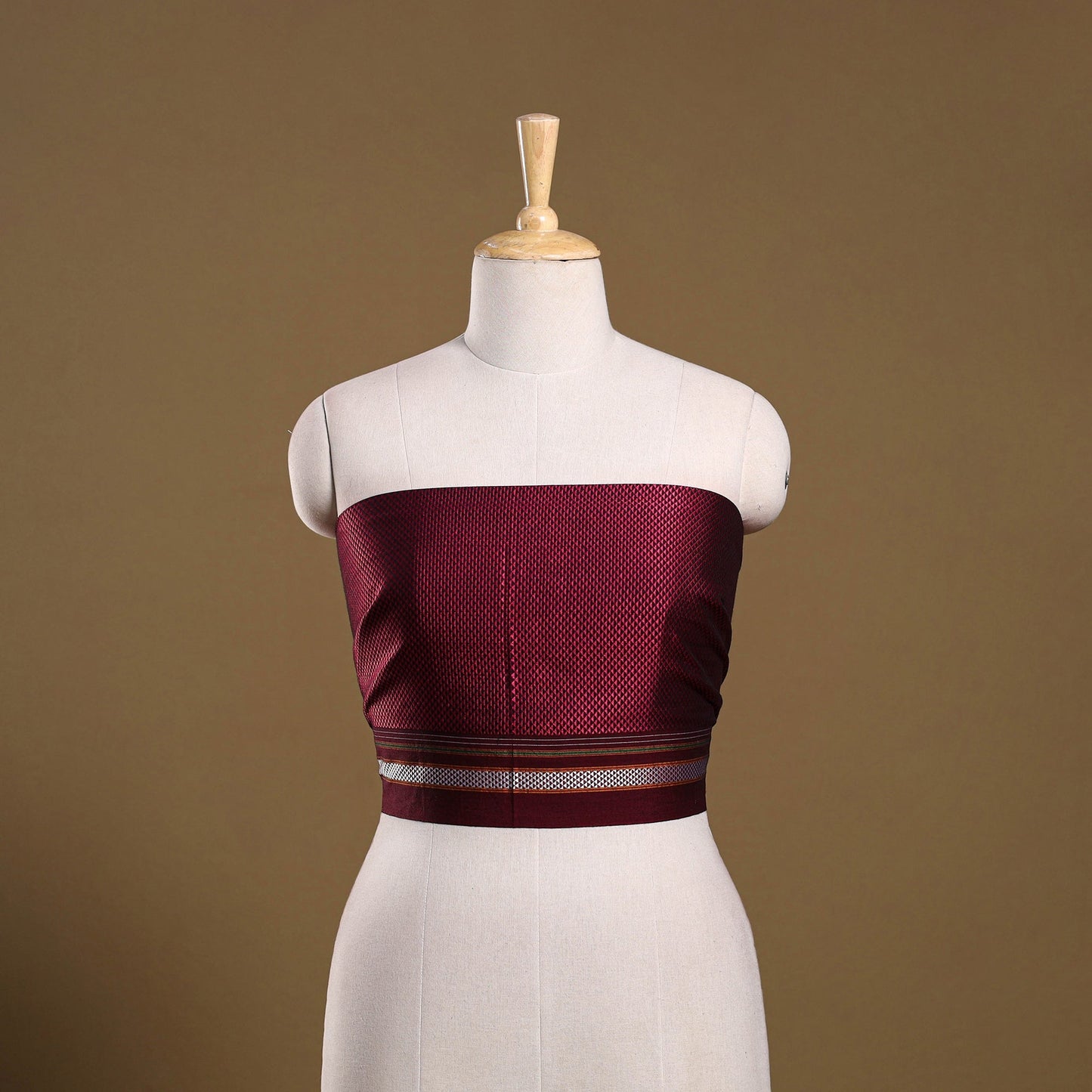 Khun weave cotton blouse piece 15 - handcrafted