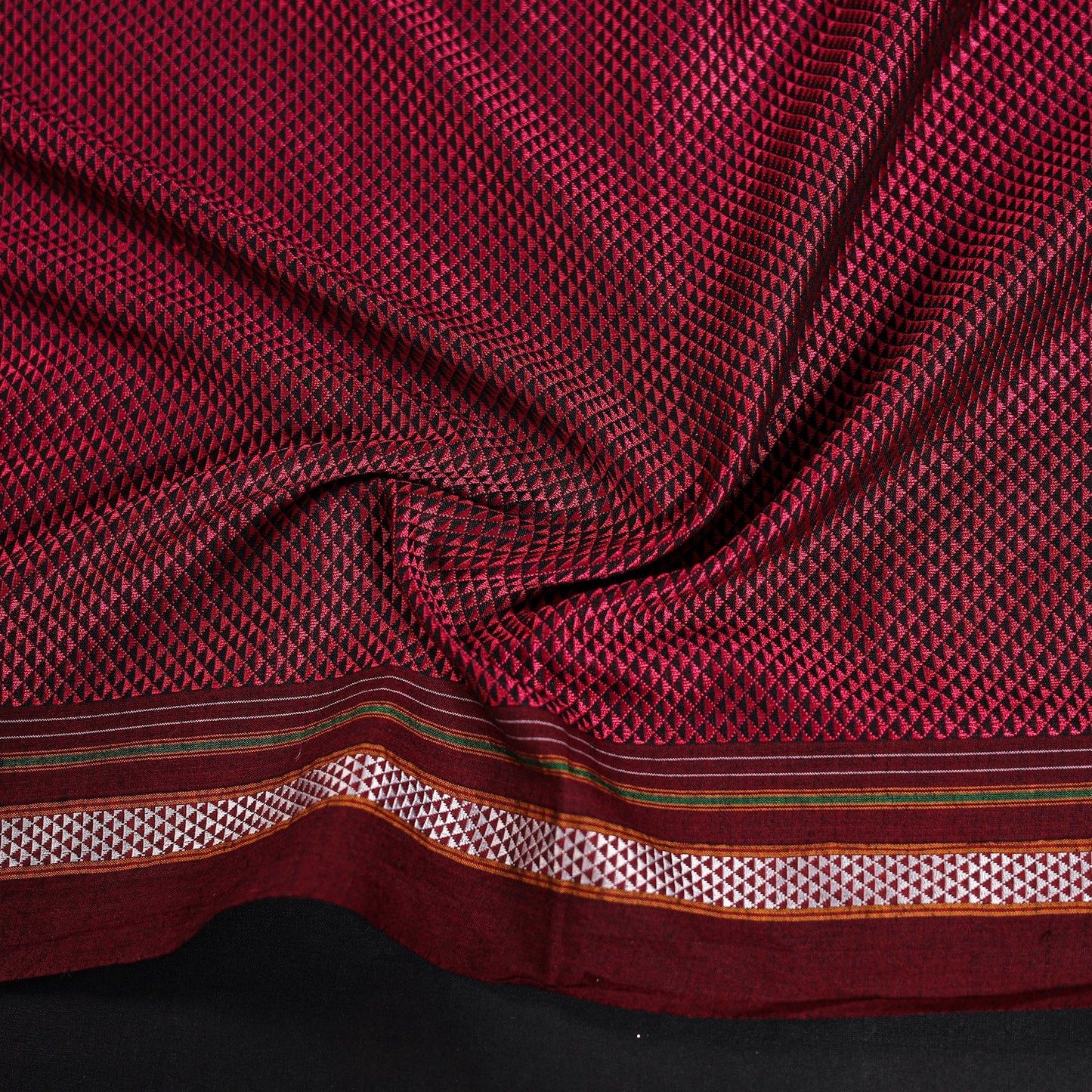 Khun weave cotton blouse piece 15 - handcrafted