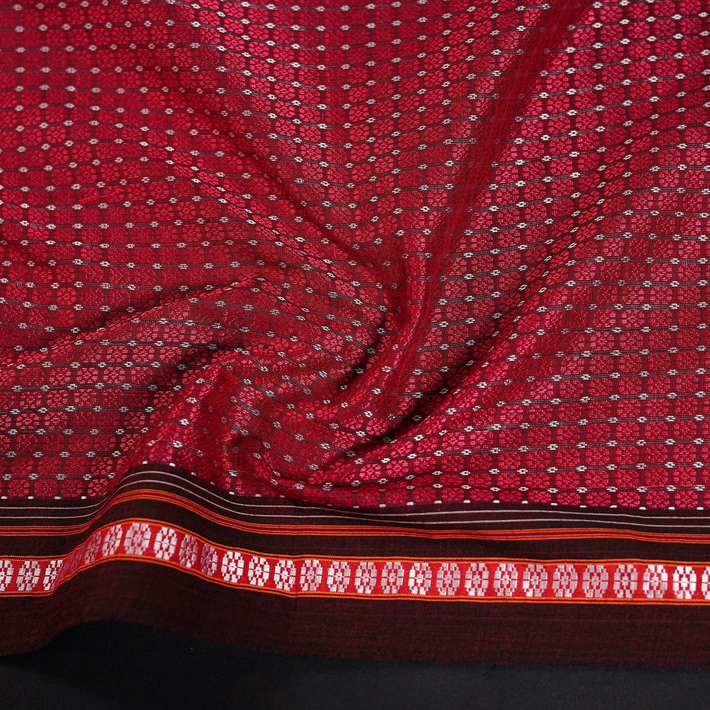 Khun weave cotton blouse piece 18 - handcrafted