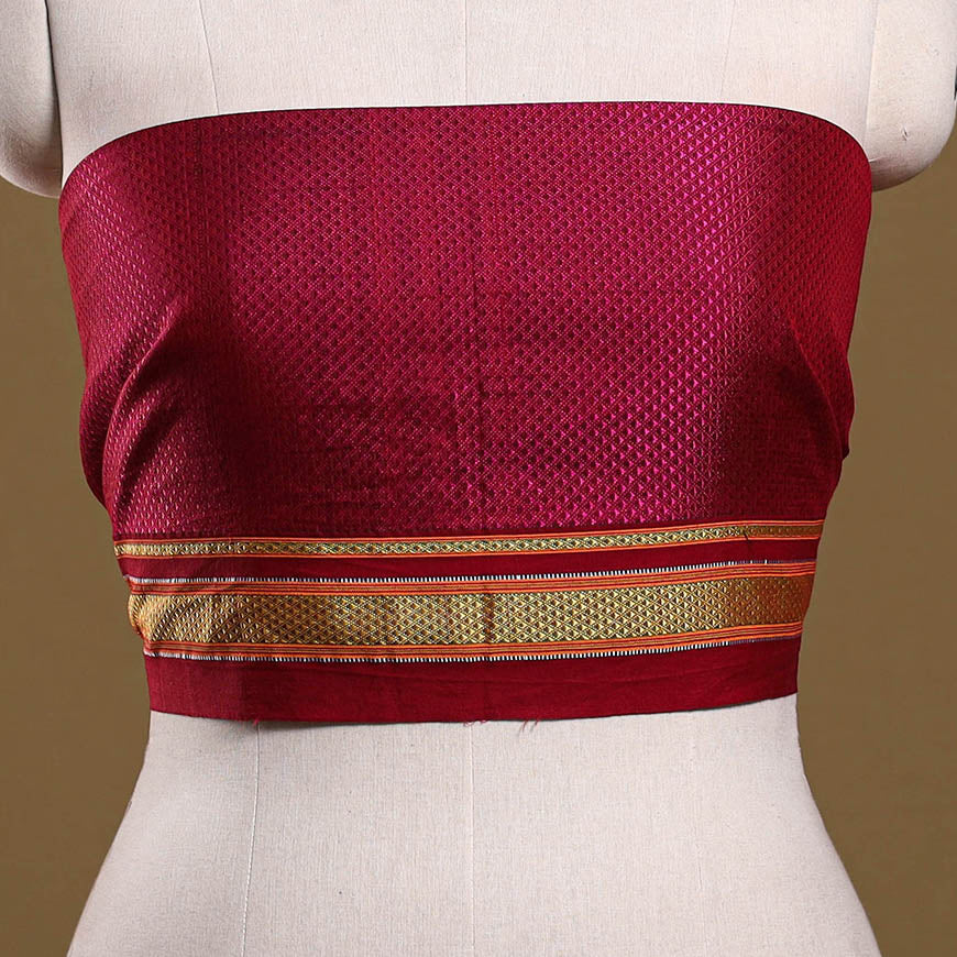 Khun weave cotton blouse piece 22 - handcrafted