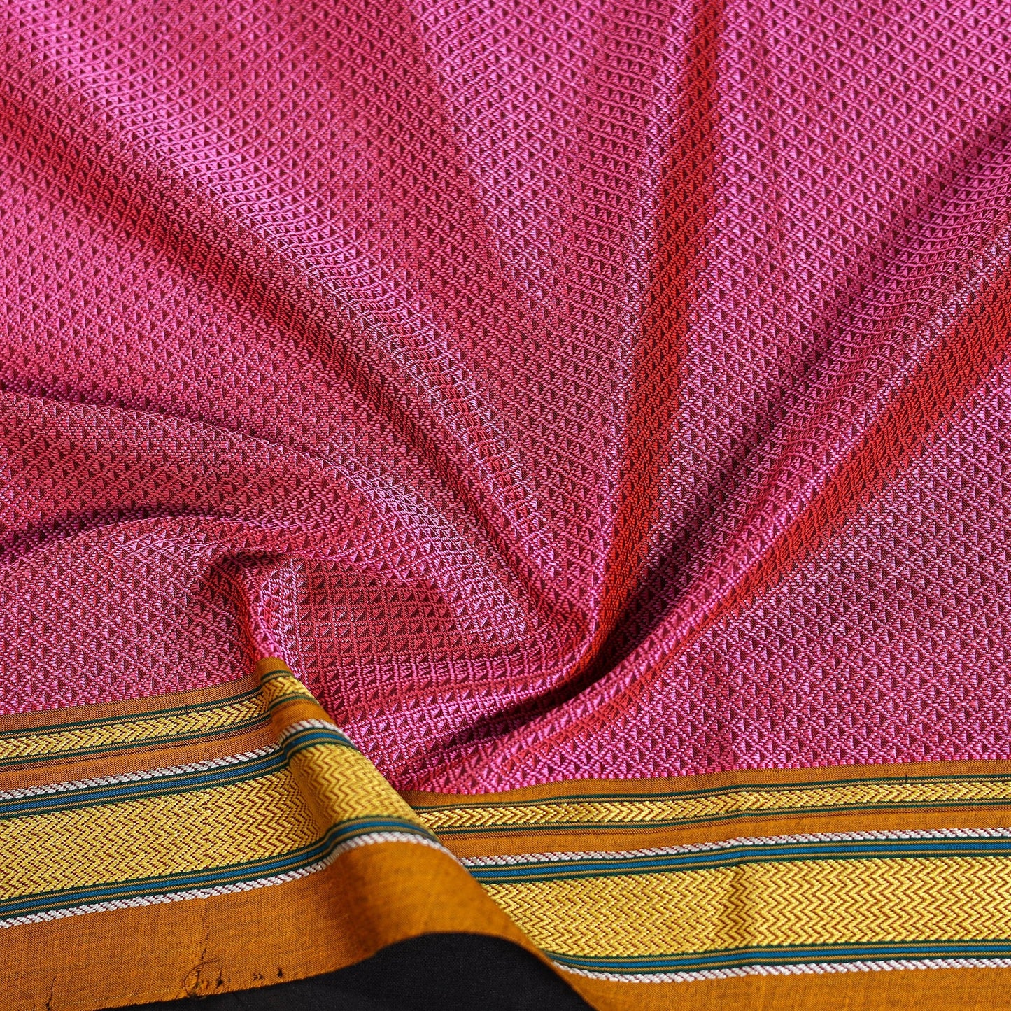 Khun weave cotton blouse piece 36 - handcrafted