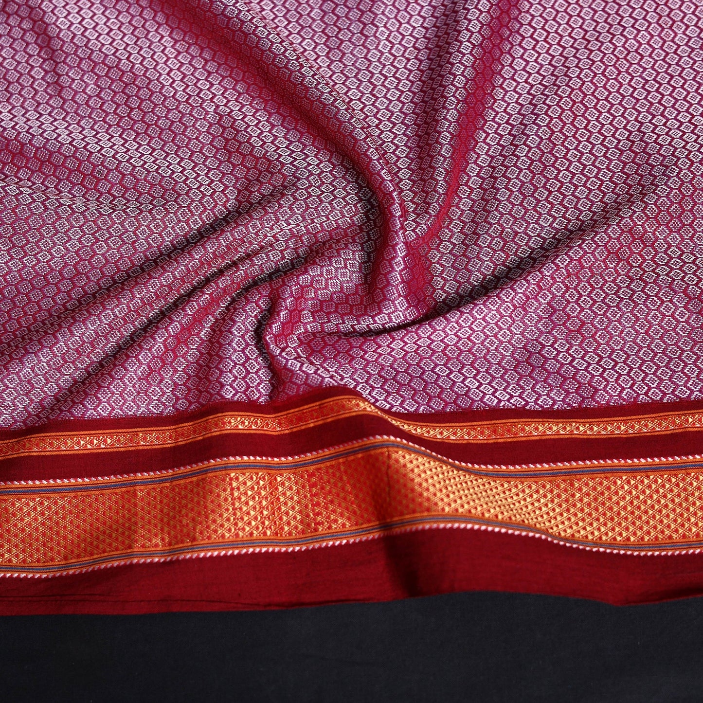 Khun weave cotton blouse piece 44 - handcrafted