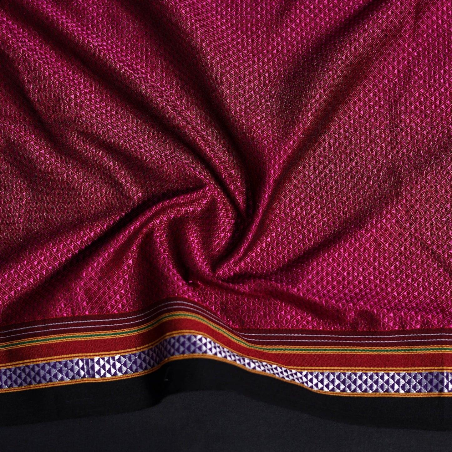 Khun weave cotton blouse piece 55 - handcrafted