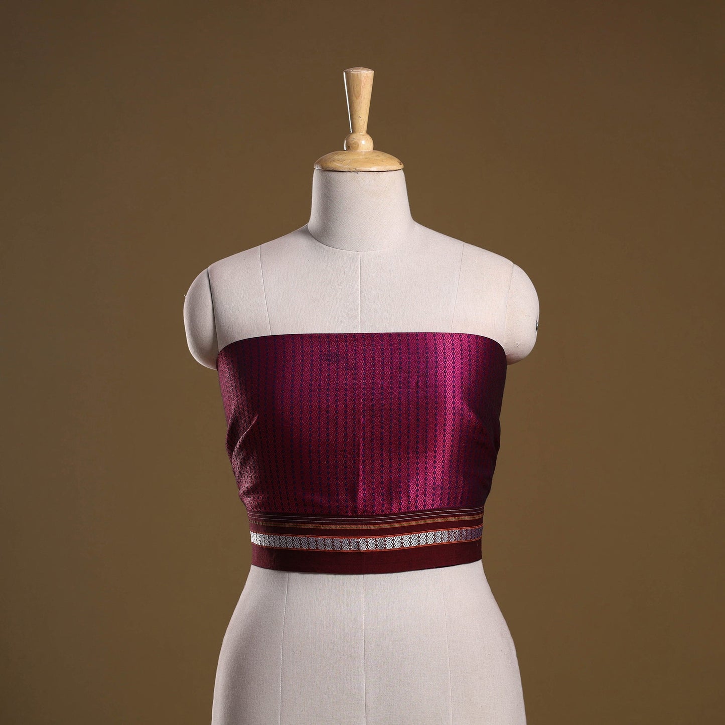 Khun weave cotton blouse piece 60 - handcrafted