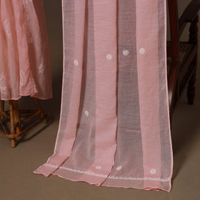 Kota doria chanderi semi stitched chikankari hand