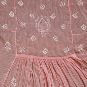 Kota doria chanderi semi stitched chikankari hand