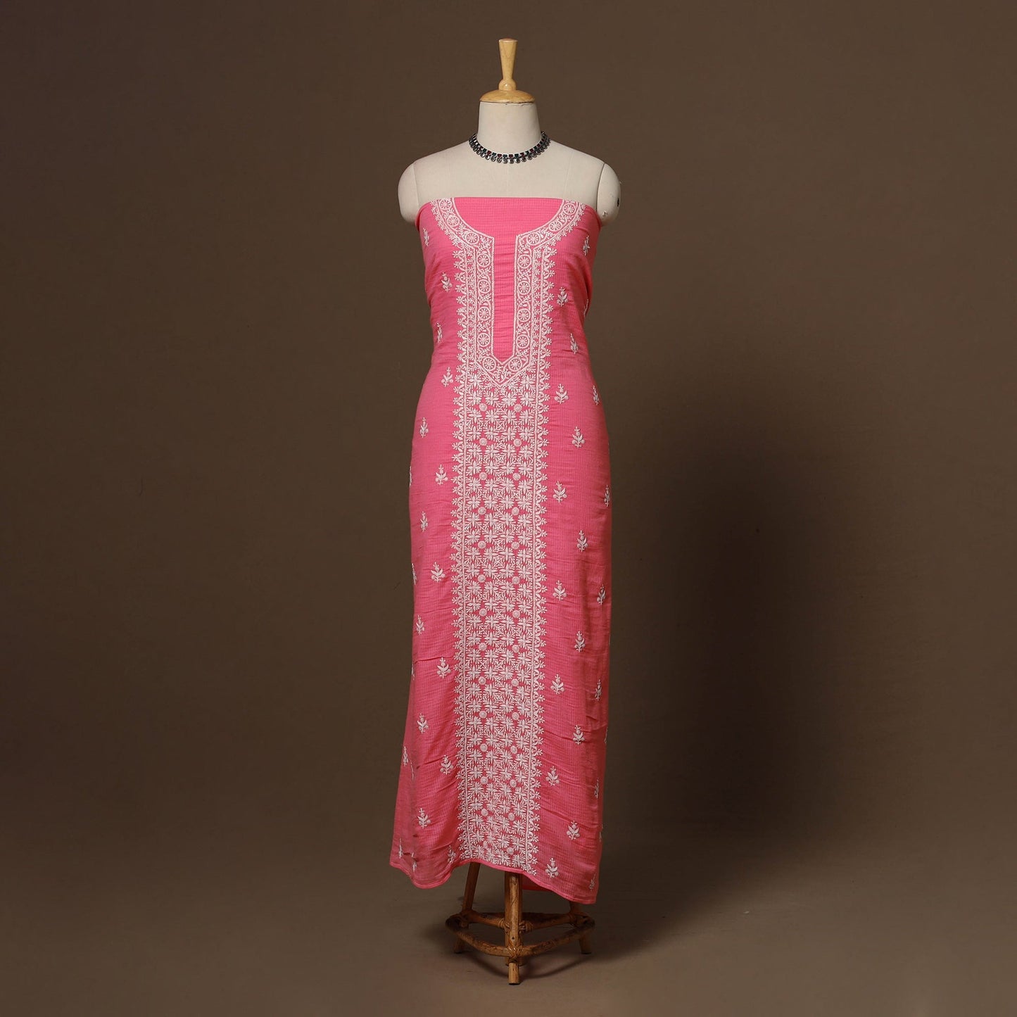 Kota doria cotton chikankari hand embroidered 2pc
