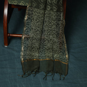 Kota doria cotton hand block jaipur print 3pc unstitched