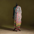 Kota doria cotton hand block print sanganeri floral dupatta