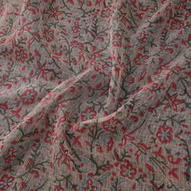 Kota doria cotton hand sanganeri fabric 02 - handcrafted