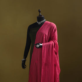 Pink - kota doria cotton hand embroidered lucknowi