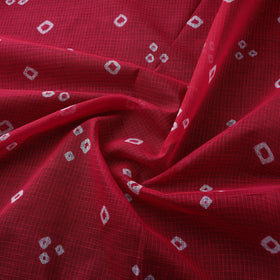 Kota doria cotton tie-dye bandhani fabric 15 - handcrafted