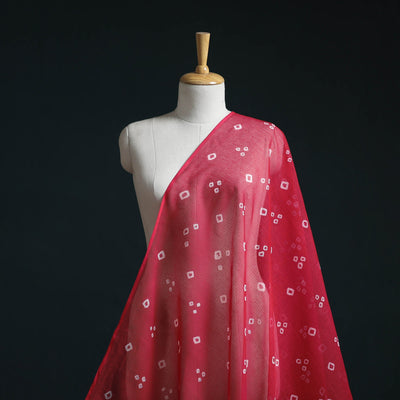 Kota doria cotton tie-dye bandhani fabric 15 - handcrafted