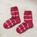  Pink Kumaun Hand Knitted Woolen Socks - Kids