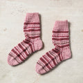  Pink Kumaun Hand Knitted Woolen Socks - Kids