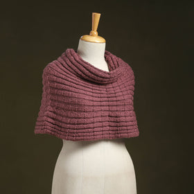 Pink - kumaun hand knitted woollen cowl 52 - handcrafted