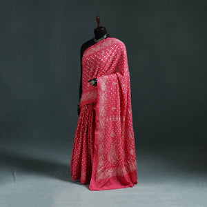 Kutch bandhani tie-dye cotton saree 31 - handcrafted