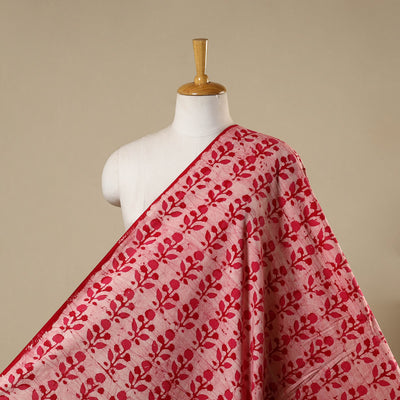 Pink - kutch batik cotton fabric 11 - handcrafted