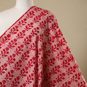 Pink - kutch batik cotton fabric 11 - handcrafted