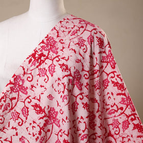 Pink - kutch batik cotton fabric 38 - handcrafted
