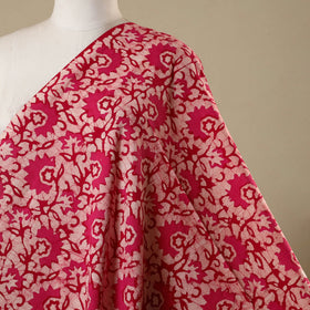 Pink - kutch batik cotton fabric 42 - handcrafted