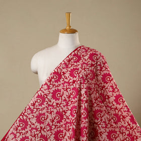 Pink - kutch batik cotton fabric 42 - handcrafted