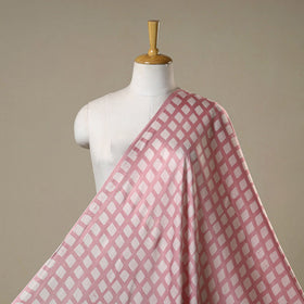 Pink - Kutch Batik Print Modal Silk Fabric 08