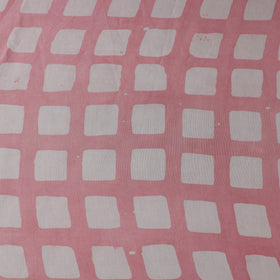 Pink - kutch batik modal silk fabric 08 - handcrafted