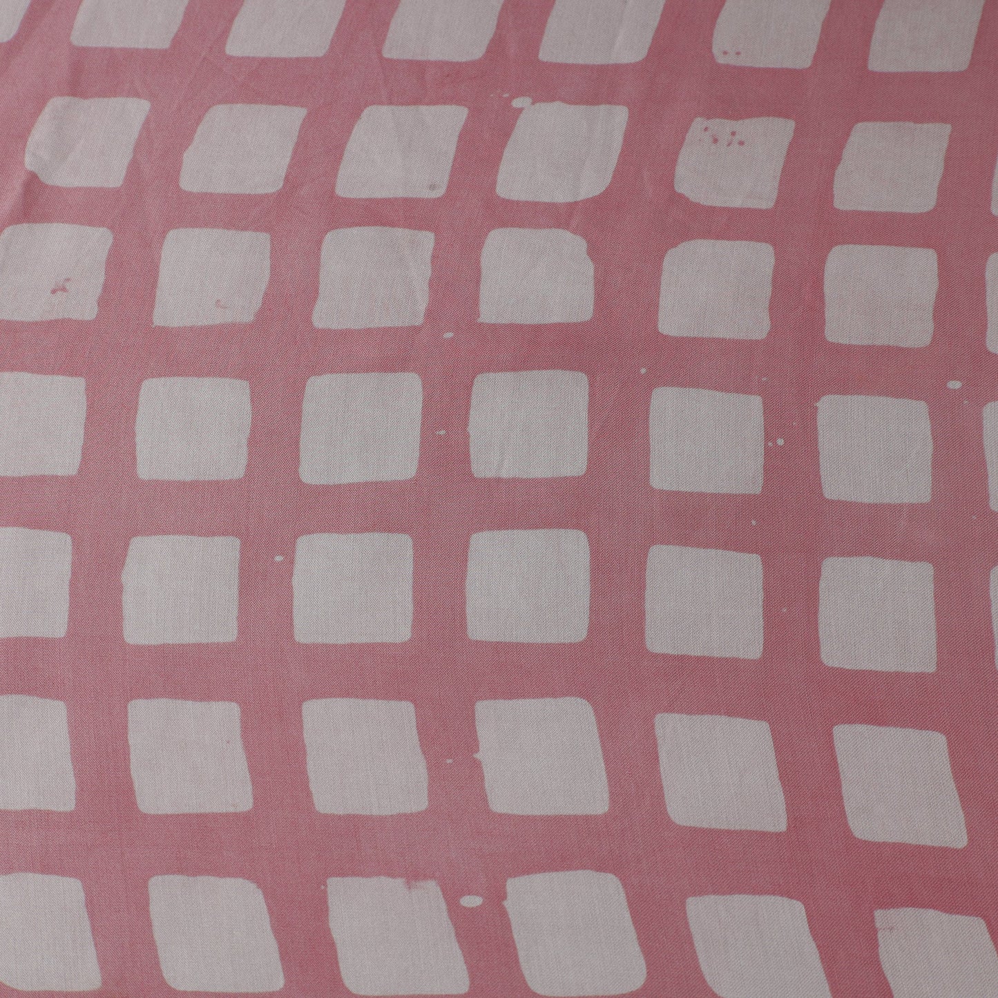 Pink - Kutch Batik Print Modal Silk Fabric 08