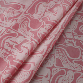 Pink - Kutch Batik Print Modal Silk Fabric 16