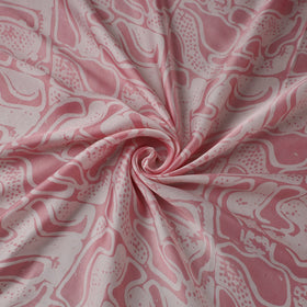 Pink - Kutch Batik Print Modal Silk Fabric 16