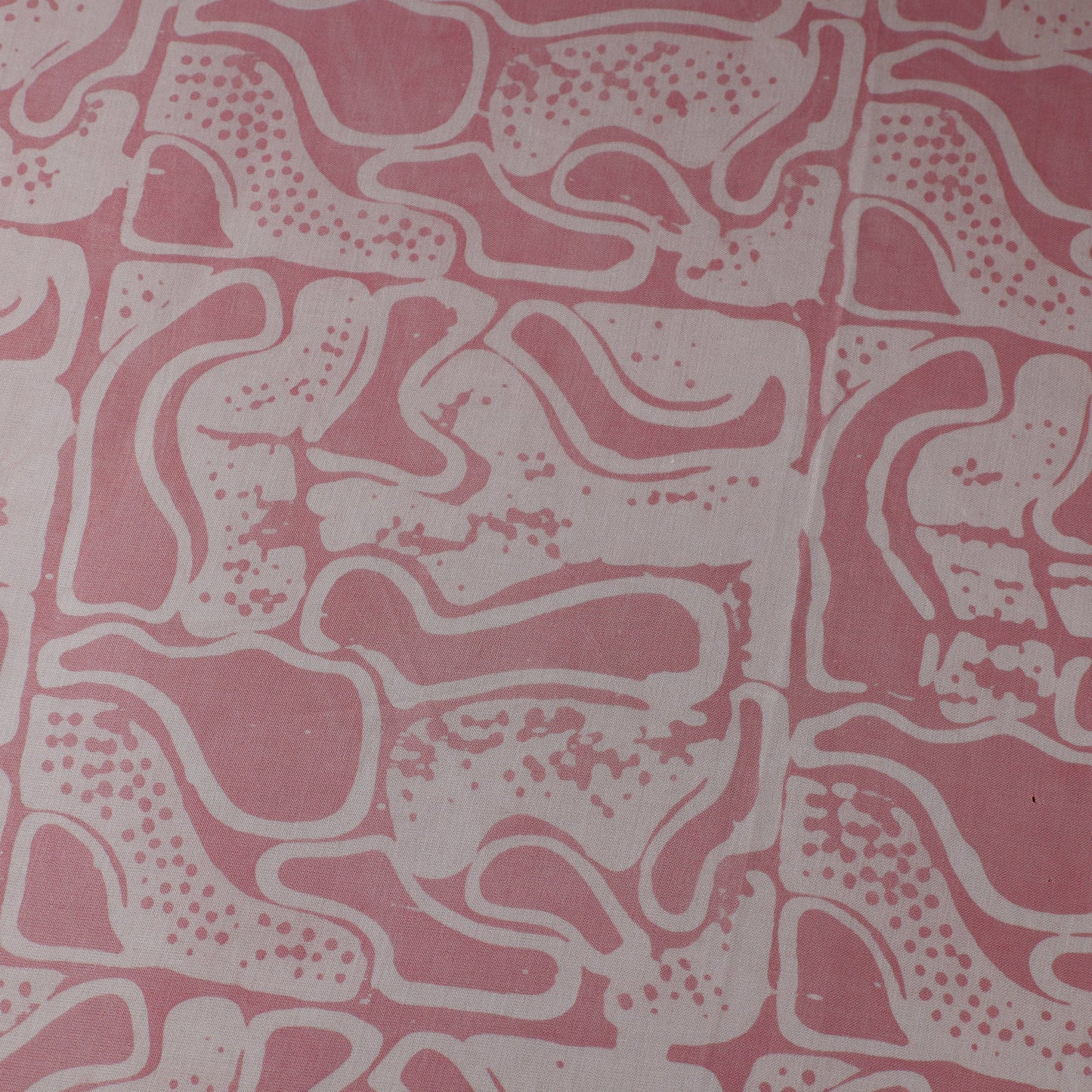 Pink - Kutch Batik Print Modal Silk Fabric 16