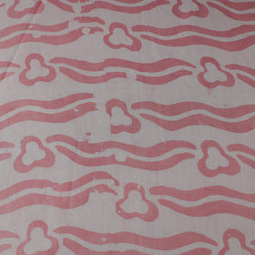 Pink - kutch batik modal silk fabric 26 - handcrafted